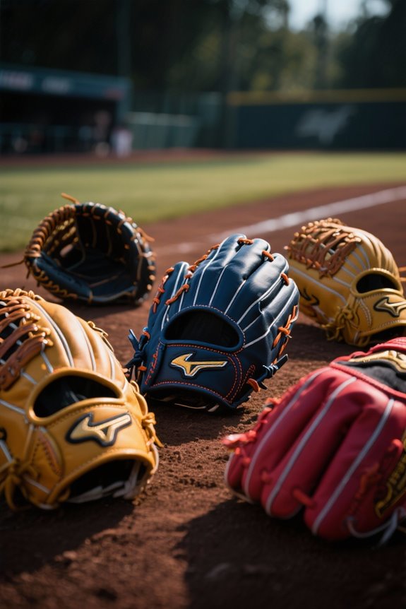 adjustable professional baseball gloves