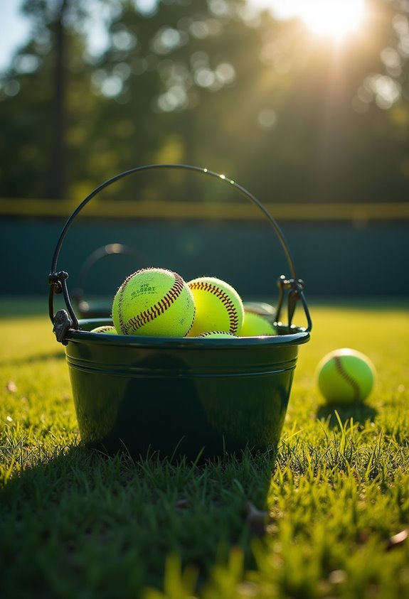 baseball buckets for practice