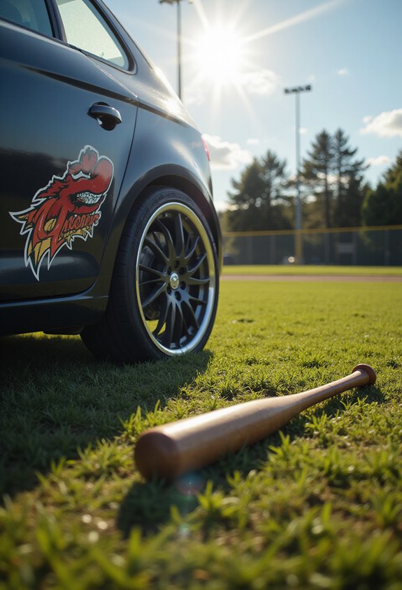 baseball car decals selection