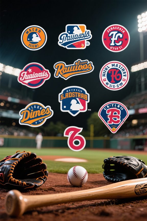 baseball team spirit stickers