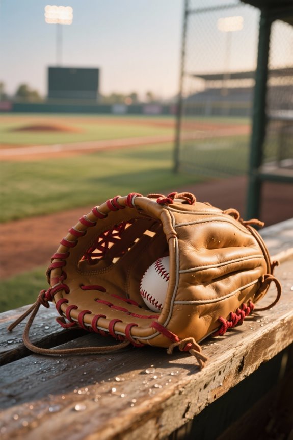 break in new glove