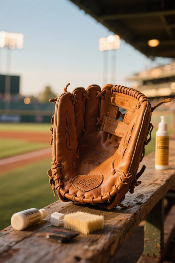 cleaning leather baseball gloves