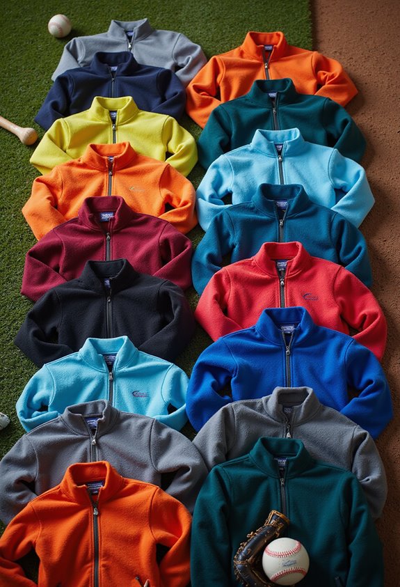 cozy baseball fleece jackets