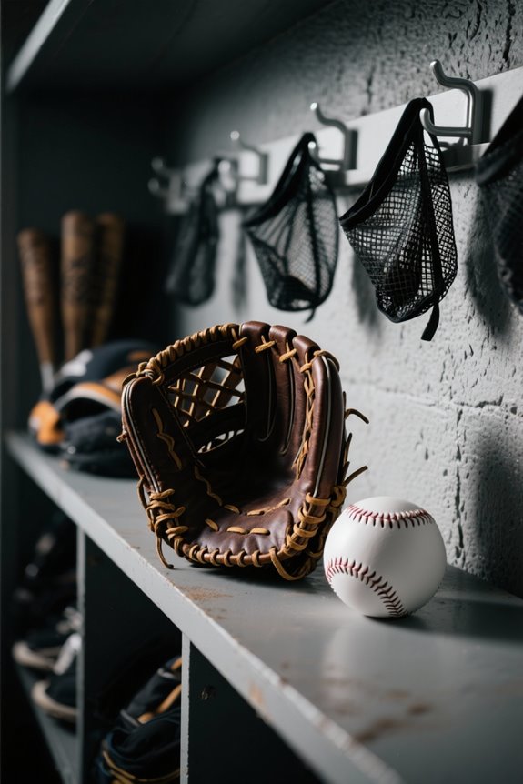 efficient softball gear organization