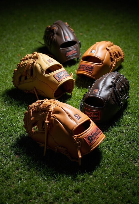 top right handed baseball gloves