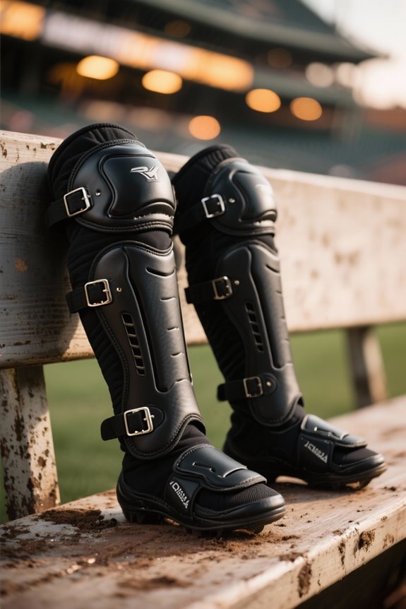 youth catcher leg protection
